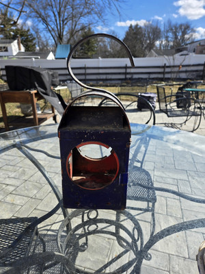Chalwyn Railway Paraffin Lantern Mid Century Modern Needs Paint 