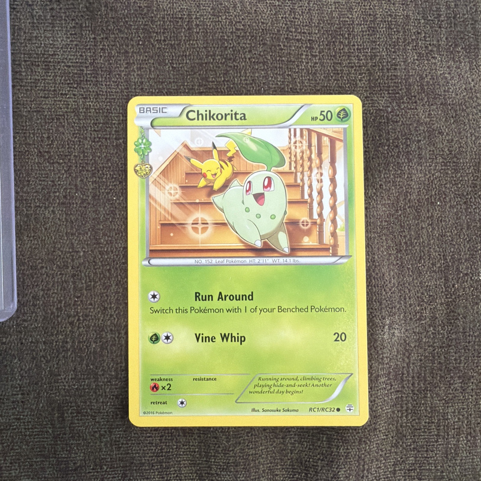 Pokemon TCG Chikorita RC1/RC32 Generations: Radiant Collection Common
