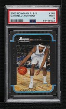 2003-04 Bowman Rookies & Stars Rookies Carmelo Anthony #140 PSA 9 MINT HOF 06pr