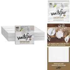 Vanity Fair Entertain Beverage Paper Napkins, 480 Count