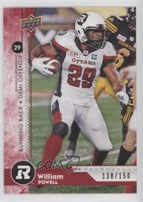 2018 Upper Deck CFL Red 138/150 William Powell #176 0b3