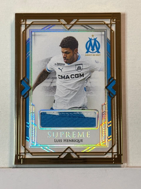 2024-25 Futera Club Live Marseille Supreme Gold Game Used #03 Luis Henrique 1/1