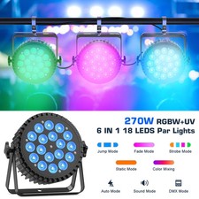 270W 18LED Disco DJ Lighting Show Party PAR Light RGBW UV Stage Light Strobe DMX