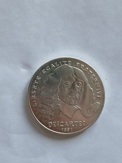 Pièce 100 Francs Argent Descartes