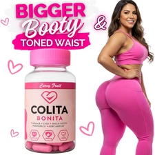 HUGE BOOTY  & Waist Sculpt: 100% Natural Aguaje, Black Maca & Fenugreek – 1 Mont