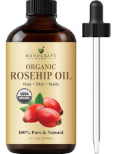 Handcraft Blends Cold-Pressed Organic Rosehip Oil  1 Fl Oz  100 Pure and Natu