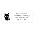 60pcs Personalized Cat Return/Mailing Address labels - 1" x 2.625"