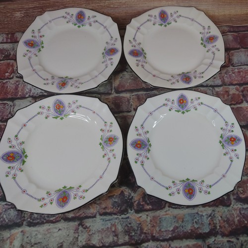 4 x COLLINGWOOD BONE CHINA SIDE PLATES Tea Plates Sandwich Plates - Picture 4 of 5