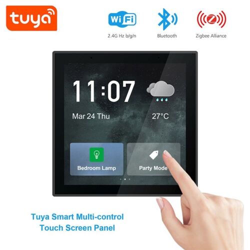 Tuya Multifunction Smart WiFi Bluetooth and Zigbee Control Panel with 4 Inch LCD - Afbeelding 1 van 8