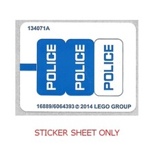 LEGO 60041 - City: Police - Crook Pursuit - STICKER SHEET