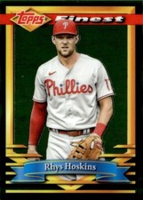 2021 Topps Finest Flashbacks Rhys Hoskins Philadelphia Phillies #80