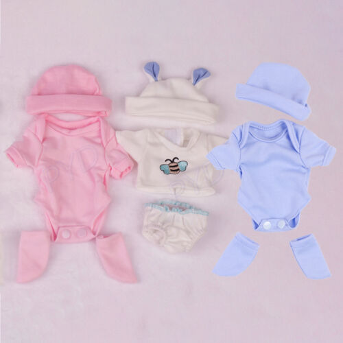 Vestito vestiti bambino Reborn per bambole 10"-11" neonato ragazzo ragazza fai da te accessorio regalo - Foto 32 di 32