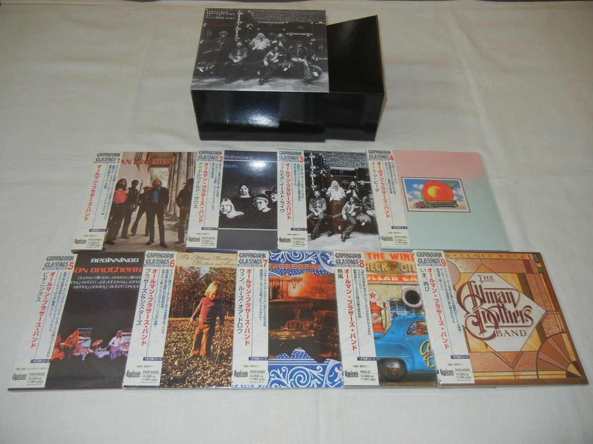 Allman Brothers Band JAPAN 9 titles Mini LP CD PROMO BOX SET