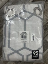 Kaiden Soft Blue Grommet Window Curtain Panel New 52" X 95" 9 Available NWT