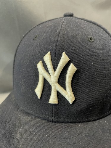 NEW YORK YANKEES NAVY BLUE FITTED 7 5/8 NEW ERA 59FIFTY MLB Baseball - Picture 3 of 10