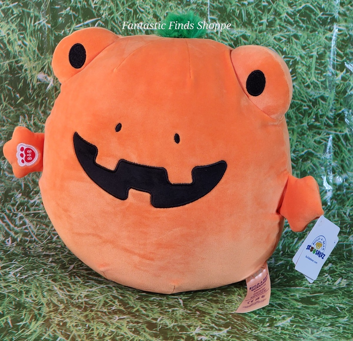 Build a Bear Skoosherz Orange Pumpkin Frog 11