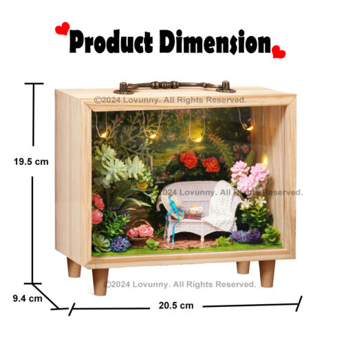 Doll house 1:24 DIY 3D Wooden Dollhouse Miniature Building Kit With LED Lights - Picture 21 of 22