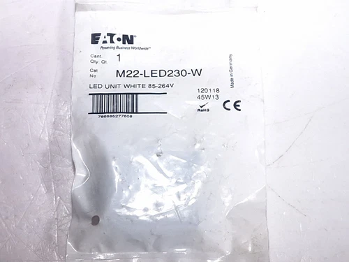 EATON M22-LED230-W LED UNIT WHITE 185-264V - 6 AVAILABLE