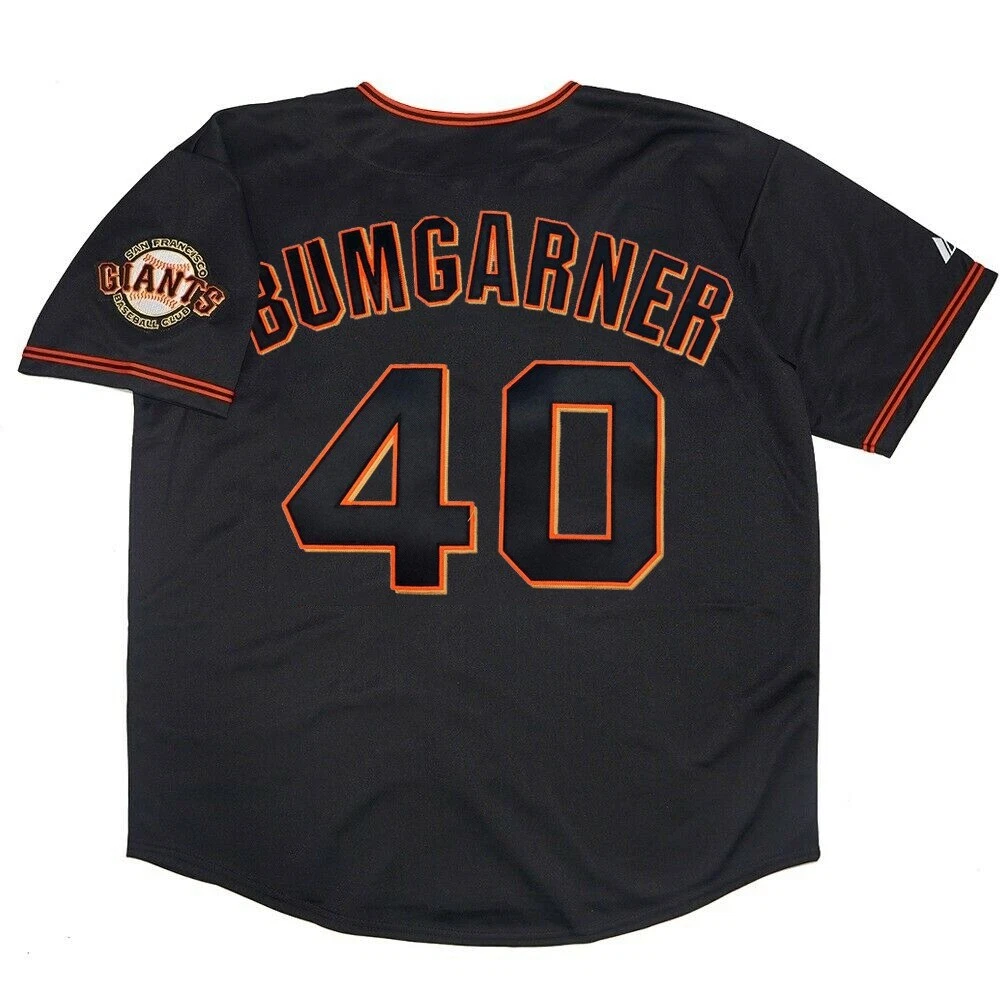 Madison Bumgarner San Francisco Giants Men Alternate Black Jersey w/ Team  Patch