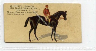 (Gb7120-454) Kinney USA, N230 Famous Running Horses, Macheath 1889 sehr guter Zustand