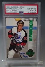 ROB NIEDERMAYER 1993 CLASSIC 4 SPORT SIGN PSA 9 CARD AUTOGRAPH GRADED