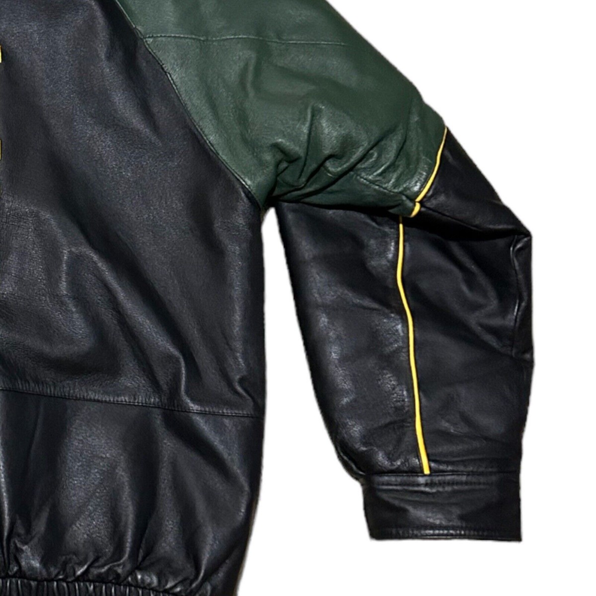 Vintage Green Bay Packers Pro Player Leather Jacket Mens XXL Vintage Green Bay Packers Pro Player Leather Jacket Mens XXL