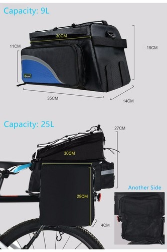 ROCKBROS Fahrradtragetasche MTB Fahrradträgertasche Kofferraumkoffer große Reisetasche - Bild 9 von 15