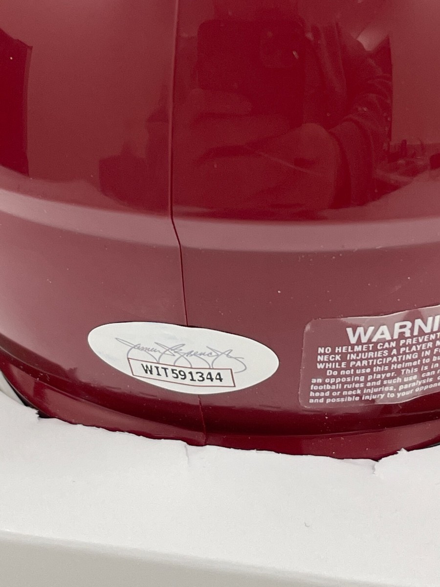 OJ Simpson Signed USC Trojans Mini Helmet Heisman Inscription