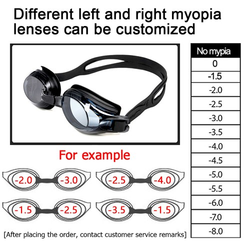 Swimming Goggles Myopia Professional Anti-fog UV Swimming Glasses Men Women - Bild 10 von 10