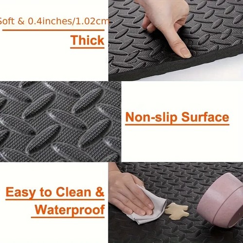 10/20/50pcs Lot de Dalles Carrées Tapis de sol Sport FITNESS Gym Garage Tatami - Imagen 12 de 18