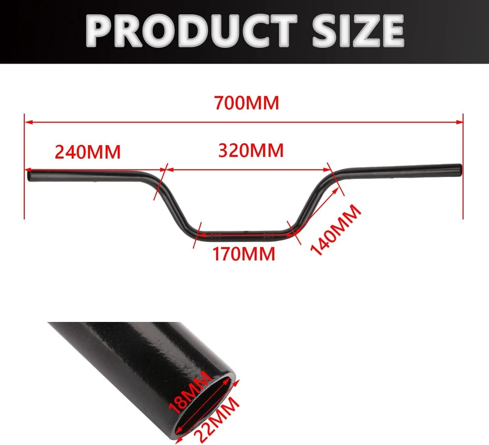 For Kawasaki Ninja 650 650R 125 Motorcycle 7/8" Handlebar Tracker Drag Bars Mat - Image 2 of 4