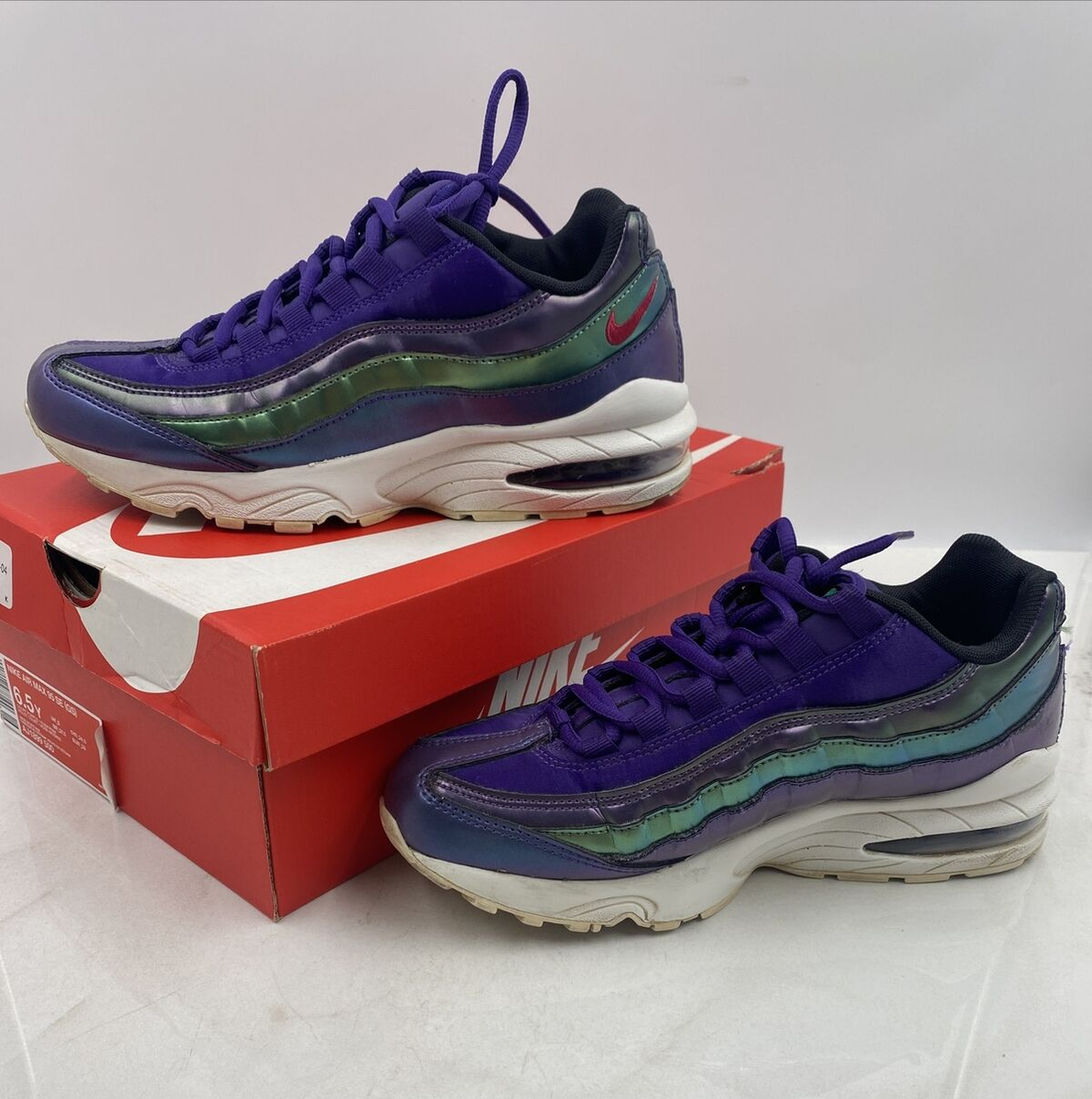 Nike Air Max Shoes Womens Sz 8.5 Court Purple SPECIAL EDITION 95 