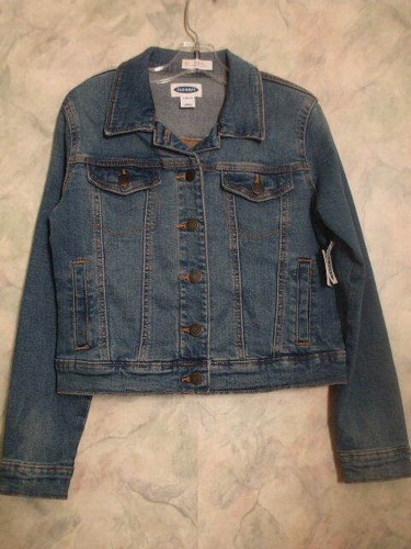Old Navy Blue Denim Jacket Girls Size 