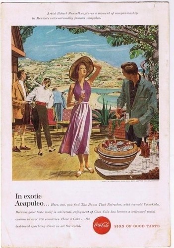 Coca Cola Coke Ads (4) 1948-1957 National Geographic Back Covers - 第 2/5 張圖片