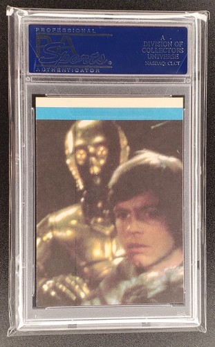 1983 CHIEF CHIRPA Topps STAR WARS Return of the Jedi Sticker #02 (PURPLE) PSA 9 - Picture 3 of 5