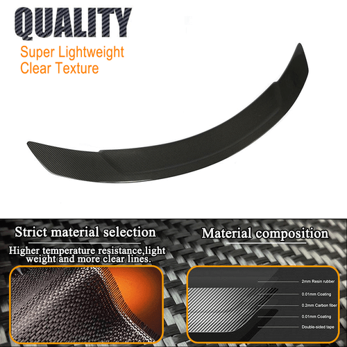 Alerón trasero de carbono alerón trasero labio se adapta a Mercedes W205 C300 C43 C63 - Imagen 8 de 12