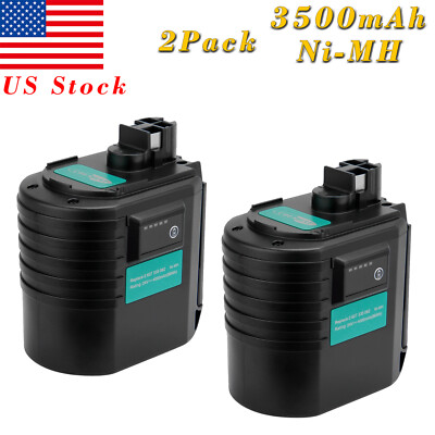 For Bosch BAT019 BAT020 BAT021 GBH24VRE GBH24VSR 2Pcs 24V 3.5Ah Ni-Mh Battery