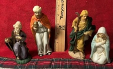 Mixed Lot Of 4 Pieces Christmas Nativity Manger Figures