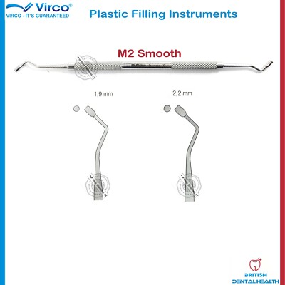 Zahnarzt Instrumente Amalgam Dental Kunststoff Füllinstrumente M2 glatte Füllung
