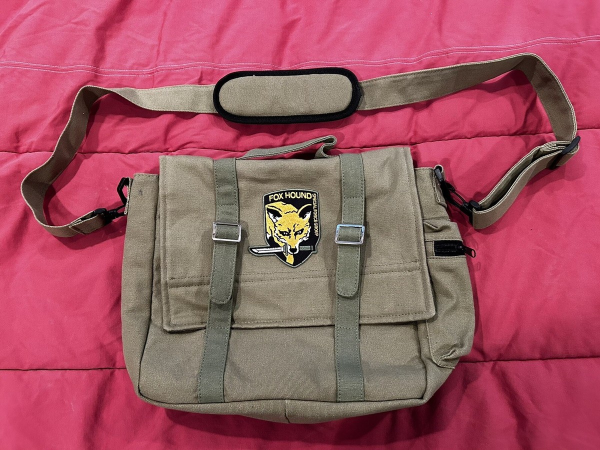 Metal Gear Solid 3 Messenger Bag Snake Fox Hound Green NEW