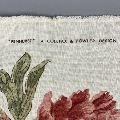 Colefax & Fowler Penhurst Cotton Linen Blend Floral Fabric Sold by the Yard - Picture 4 of 15