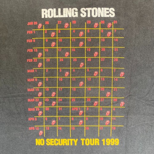 Camisa De Colección Años 90 Rolling Stones Logo Hot Lips Sin Seguridad Gira Banda de Rock Camiseta - Imagen 7 de 8