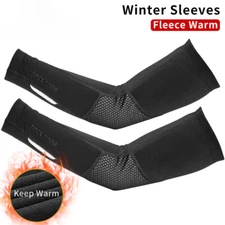 Winter Fleece Warm Arm Sleeves Breathable Sports Elbow Pads Fitness Arm Covers