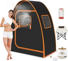 Portable Steam Sauna Personal Home Spa Large 3L Full Size With Remote Upgraded