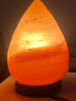 HIMALAYA SALZLAMPE KRISTALL ROSA STEINSALZLAMPE NATURHEILKUNDE ECHTE TRÄNEN