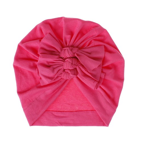 Beanie Hat for Girls Baby Infant Headband 18 Color Cotton Newborn Turban Hat - Picture 4 of 30