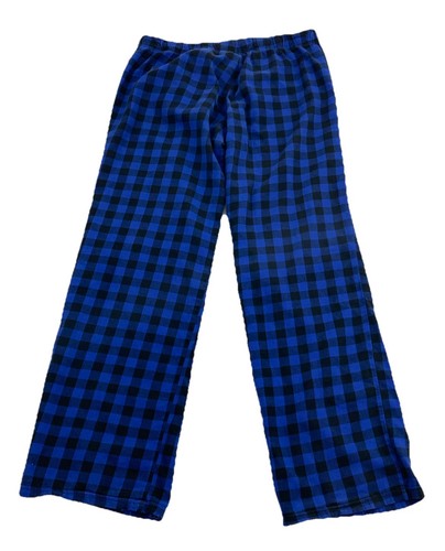 Aerie XS Blue Buffalo Plaid Pajama Pants Cotton Elastic waist Lounge Comfort - Picture 2 of 12