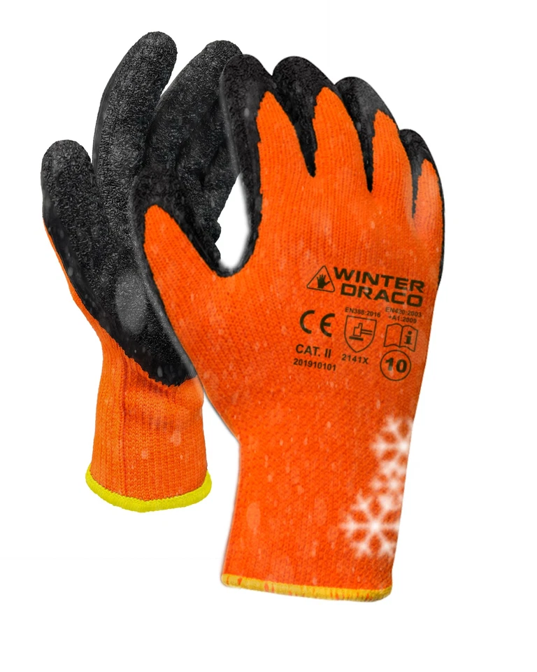 12 bis 120 Paar Winter Arbeitshandschuhe Isoliert Thermo Montagehandschuhe Latex - Bild 2 von 4