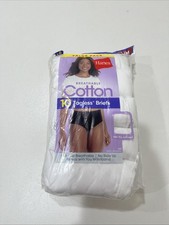 Hanes Women's Breathable Hi-Cut Cotton Underwear, Assorted, 10-Pack Size 6/M