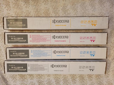 4 Genuine Kyocera TK 8517 K/C/M/Y Black, Cyan ,Magenta, Yellow Toner New.